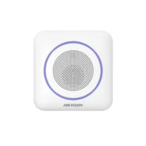 Hikvision DS-PS1-II-WE (BLUE) AX PRO draadloze binnen sirene met Twee-weg audio en blauwe LED