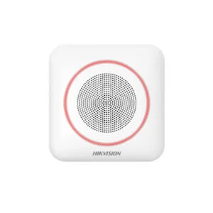 Hikvision DS-PS1-II-WE (RED) AX PRO draadloze binnen sirene met Twee-weg audio en rode LED