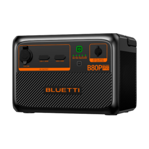 BLUETTI B80P uitbreidingsaccu voor AC60P met 806Wh, 12V uitgang, twee USB poorten en gratis applicatie
