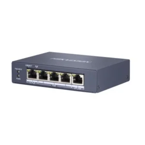 Hikvision DS-3E0505HP-E Pro Series 4 poort Fast Ethernet Smart unmanaged POE switch met 1x Hi-PoE en 1x RJ45