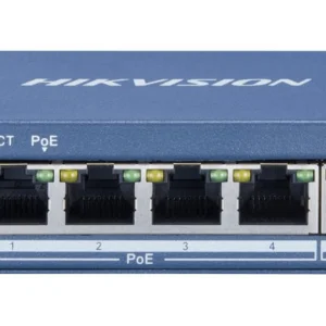Hikvision DS-3E0505P-E Pro Series 4 poort unmanaged POE switch met 1x RJ45