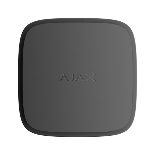 Ajax FireProtect 2 AC Zwart Jeweller met hitte, rook en koolmonoxide detector, 110-240V netvoeding en voldoet aan EN14604 normering
