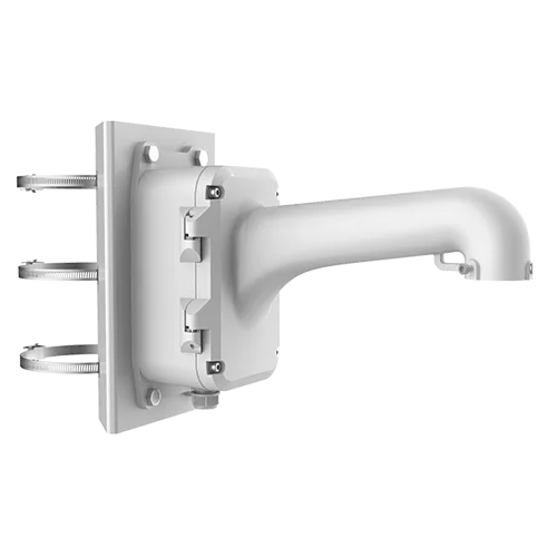 Hikvision DS-1604ZJ-BOX-POLE paalbeugel met montagebox van aluminium