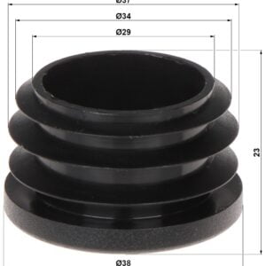 WL4 MTMD-3037 Dop voor mast of buis diameter 30-37mm