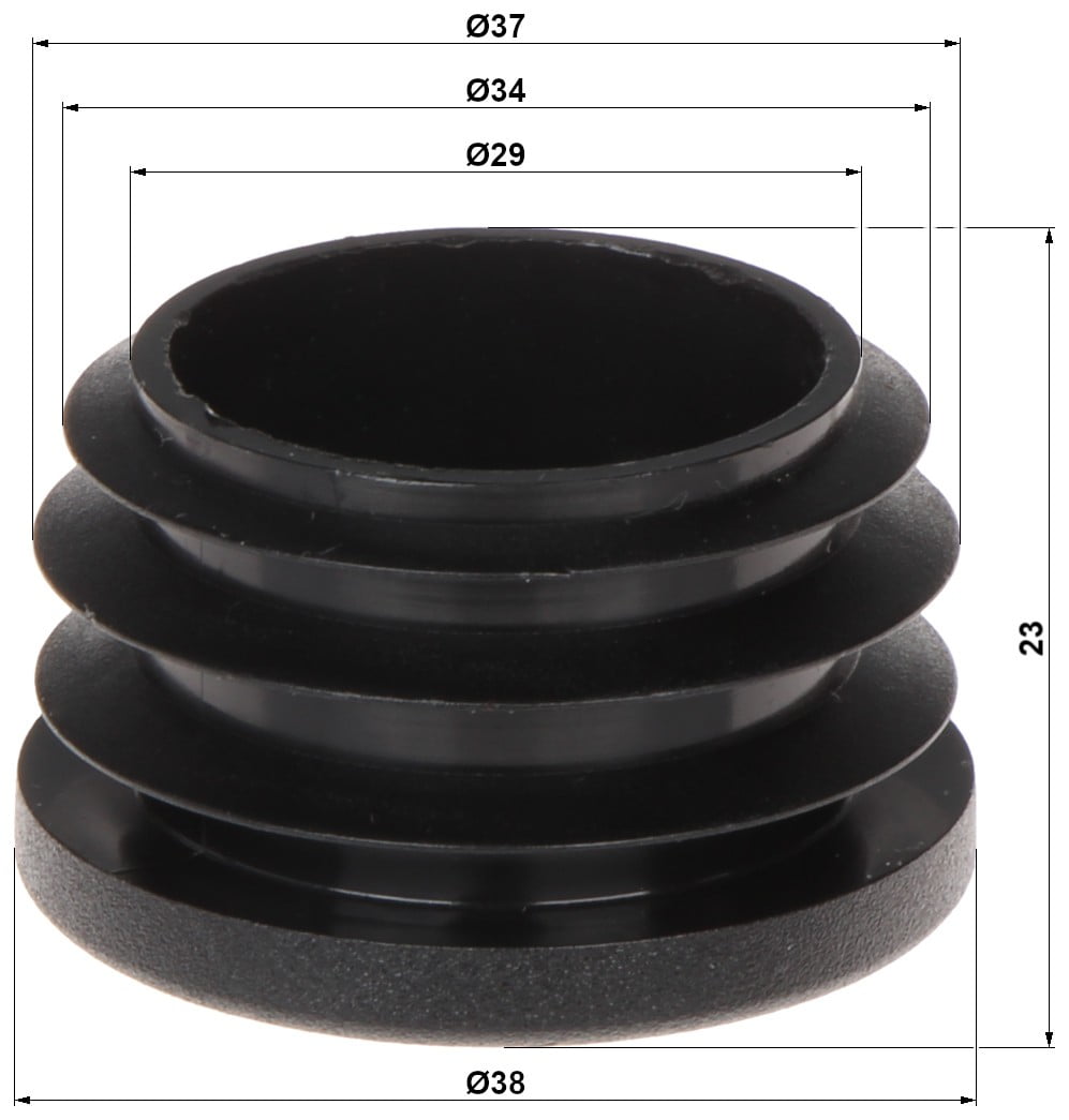 WL4 MTMD-3037-WebStore4 WL4 MTMD-3037 Dop voor mast of buis diameter 30-37mm