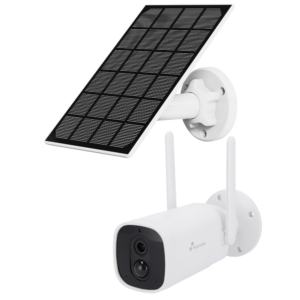 Nivian NVS-06BATSOLAR Full HD 2MP Wi-Fi bullet camera voor buiten met accu, IR nachtzicht, wit licht, microSD en 2-weg audio en gratis Tuya applicatie