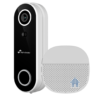 Nivian IPC-DB1 draadloze 2MP Full HD smart Wi-Fi deurbel voor buiten met accu, IR nachtzicht, PIR, microSD en 2-weg audio en gratis Tuya applicatie
