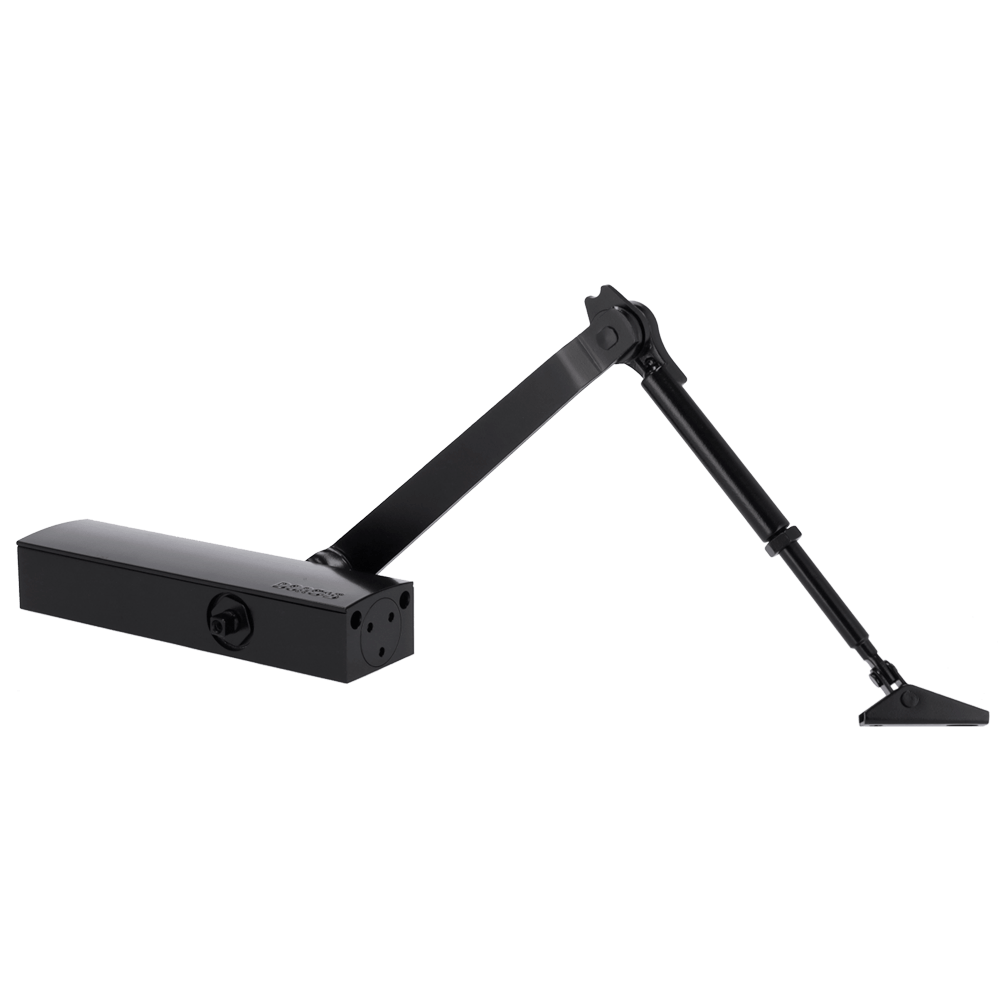 WL4 DD-94-B-WebStore4 WL4 DD-94-B Zwarte deurdranger met twee snelheden voor links of rechts openende deuren tot 100kg