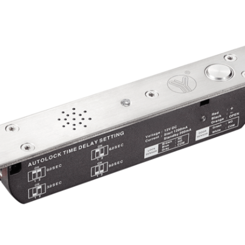 YLI YB-700A(LED)-VP elektrisch grendelslot inbouw met spraakmelding, 2000KG, fail safe, 12V en 24V, geschikt voor binnen